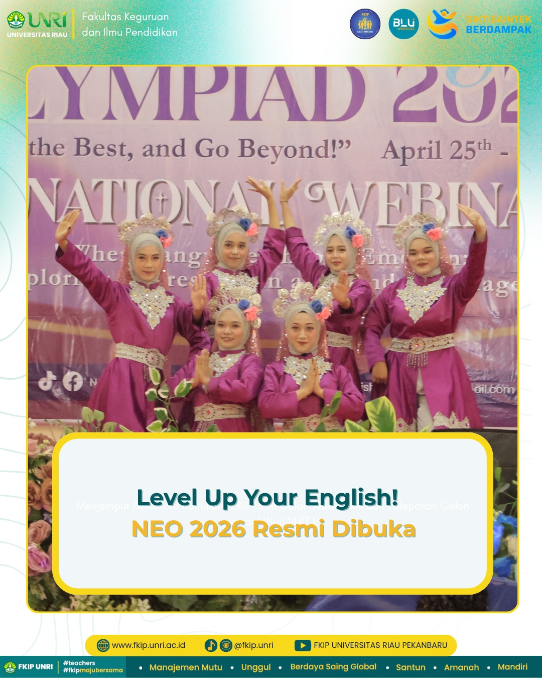 Level Up Your English! NEO 2026 Resmi Dibuka