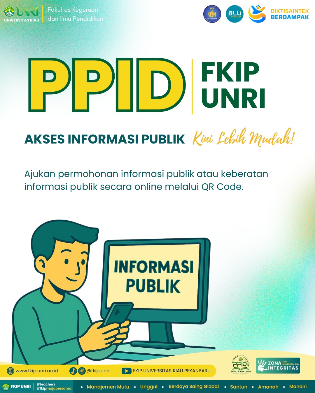 Akses Informasi Publik Kini Lebih Mudah melalui Layanan PPID FKIP UNRI