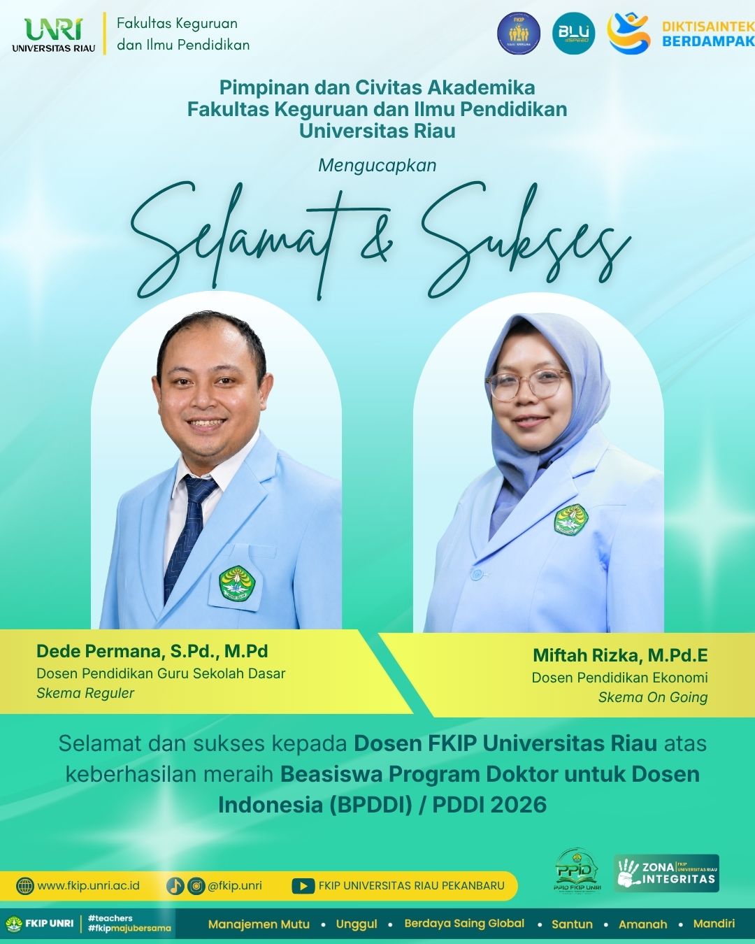 Dosen FKIP Berhasil Raih Beasiswa PDDI 2026