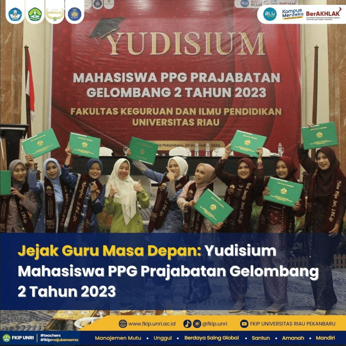 Jejak Guru Masa Depan: Yudisium Mahasiswa PPG Prajabatan Gelombang 2 Tahun 2023