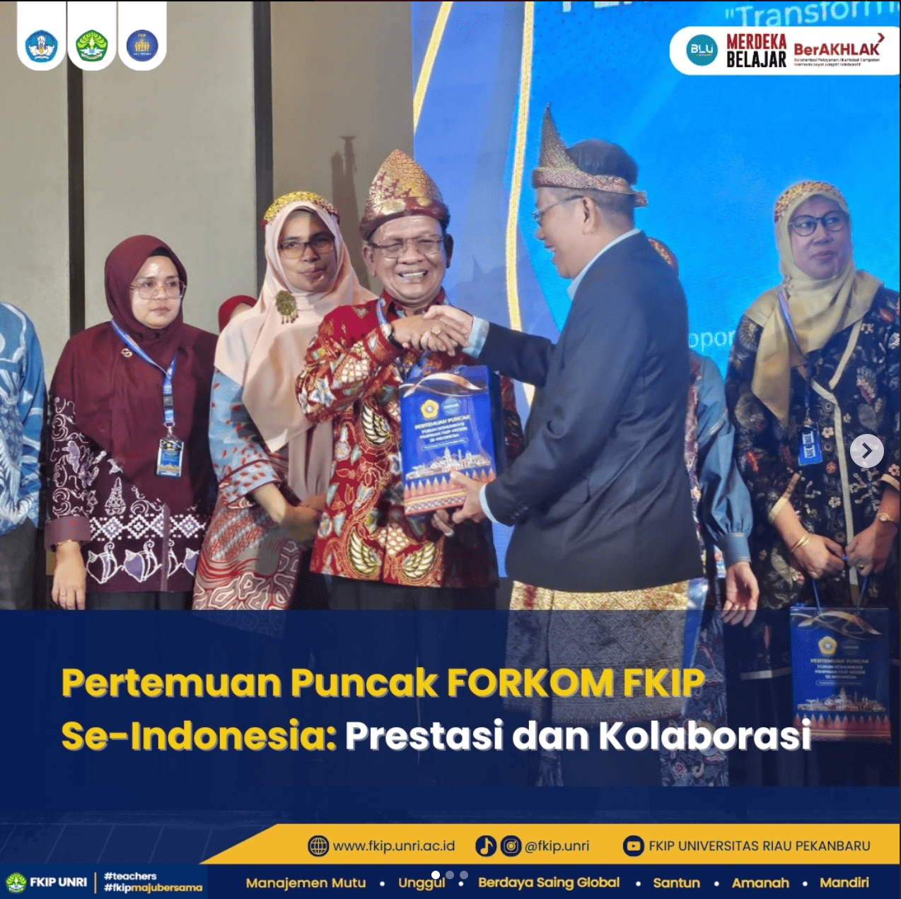Pertemuan Puncak FORKOM FKIP Se-Indonesia di Universitas Sriwijaya Palembang: Prestasi dan Kolaborasi