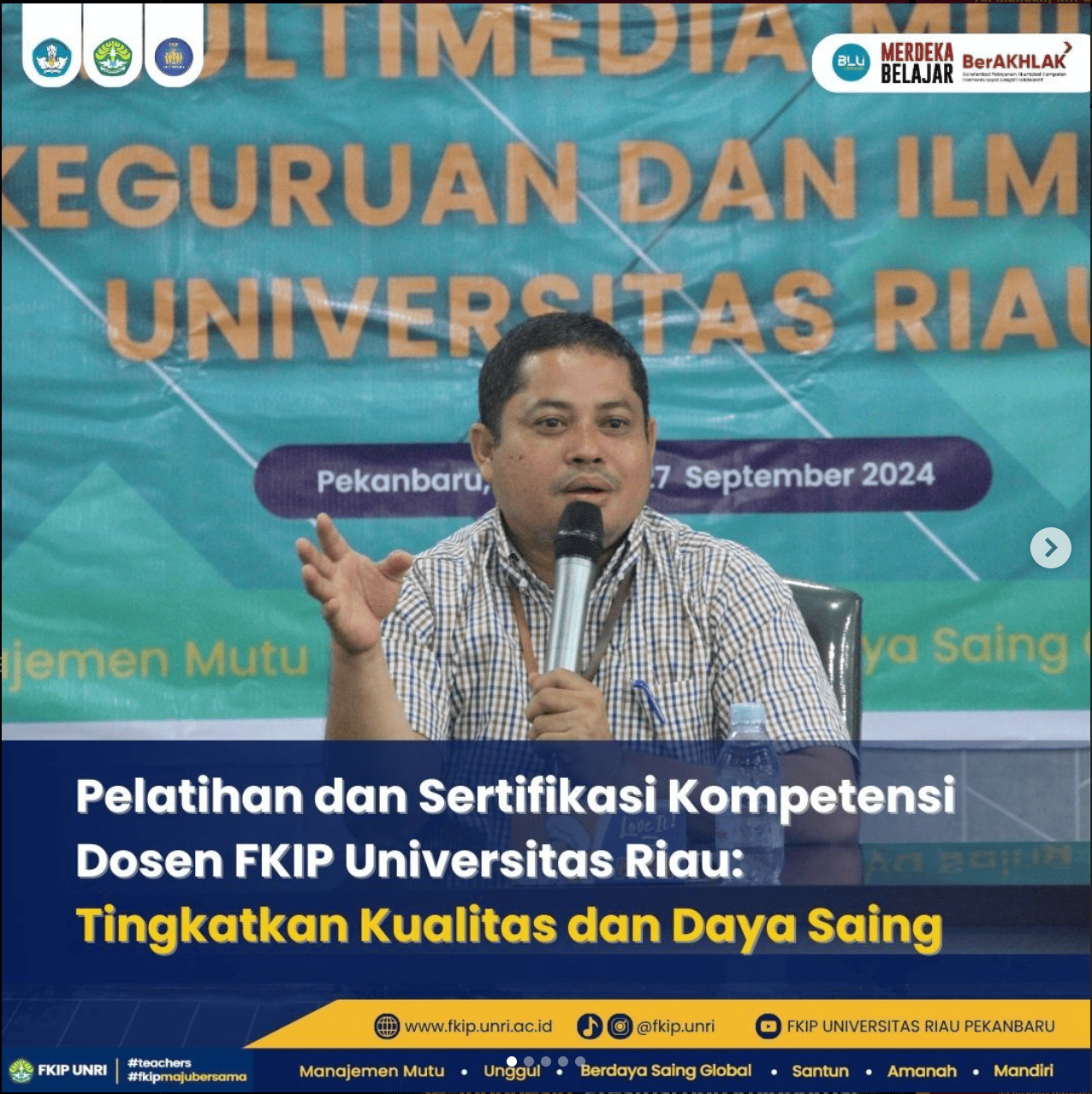Pelatihan dan Sertifikasi Kompetensi Dosen FKIP Universitas Riau: Tingkatkan Kualitas dan Daya Saing