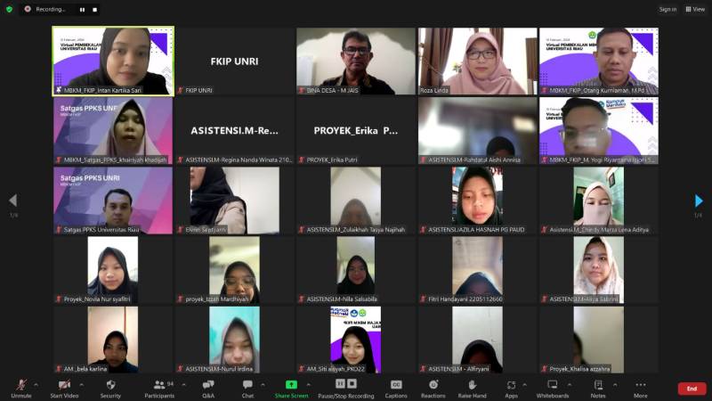 Sosialisasi PPKS & Pelepasan Mahasiswa Peserta MBKM FKIP UNRI