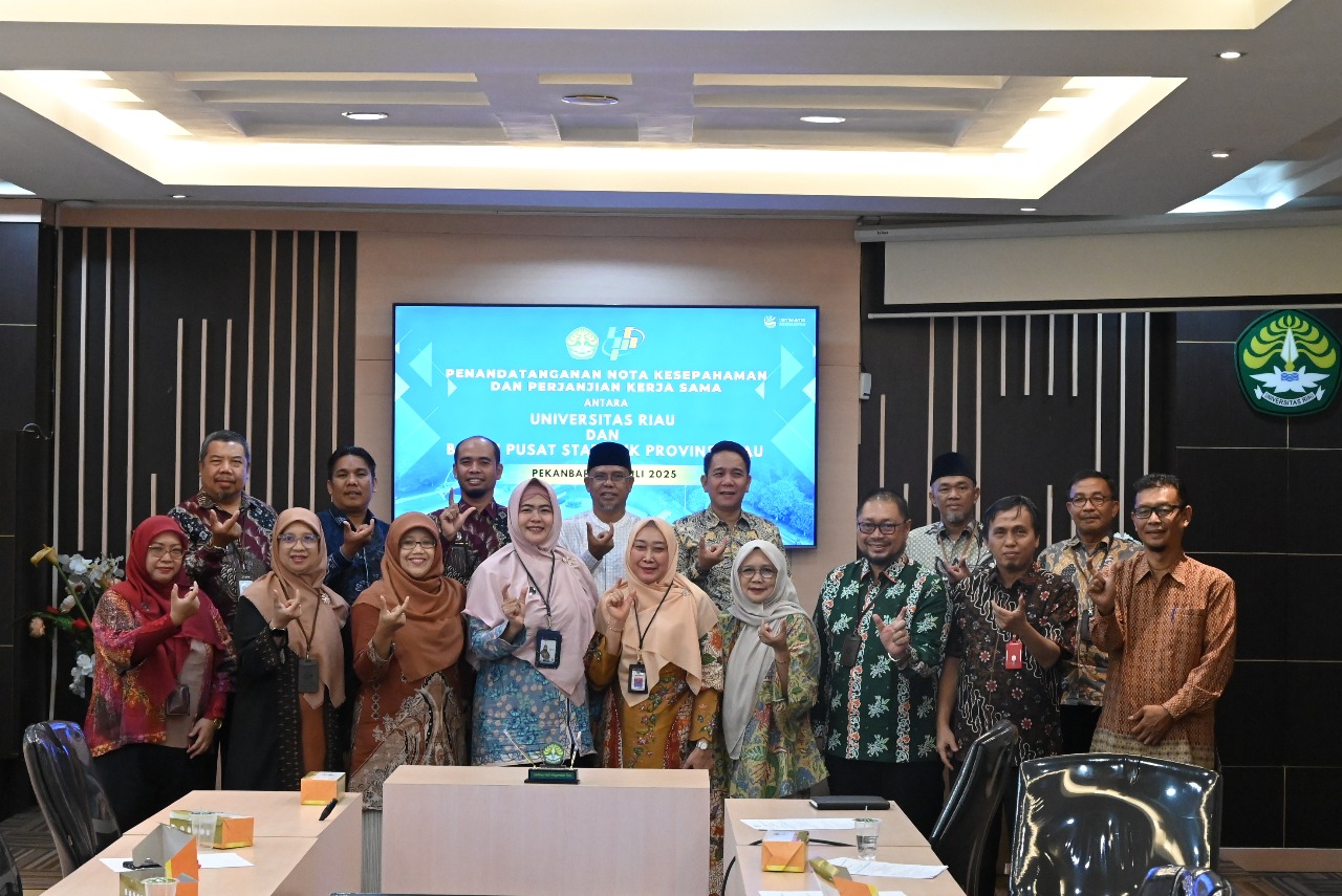 MoA antara FMIPA UNRI dan Badan Pusat Statistik Provinsi Riau