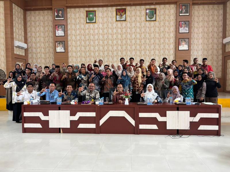 Agenda penanda tanganan MOA FMIPA dengan DLHK Rokan Hilir