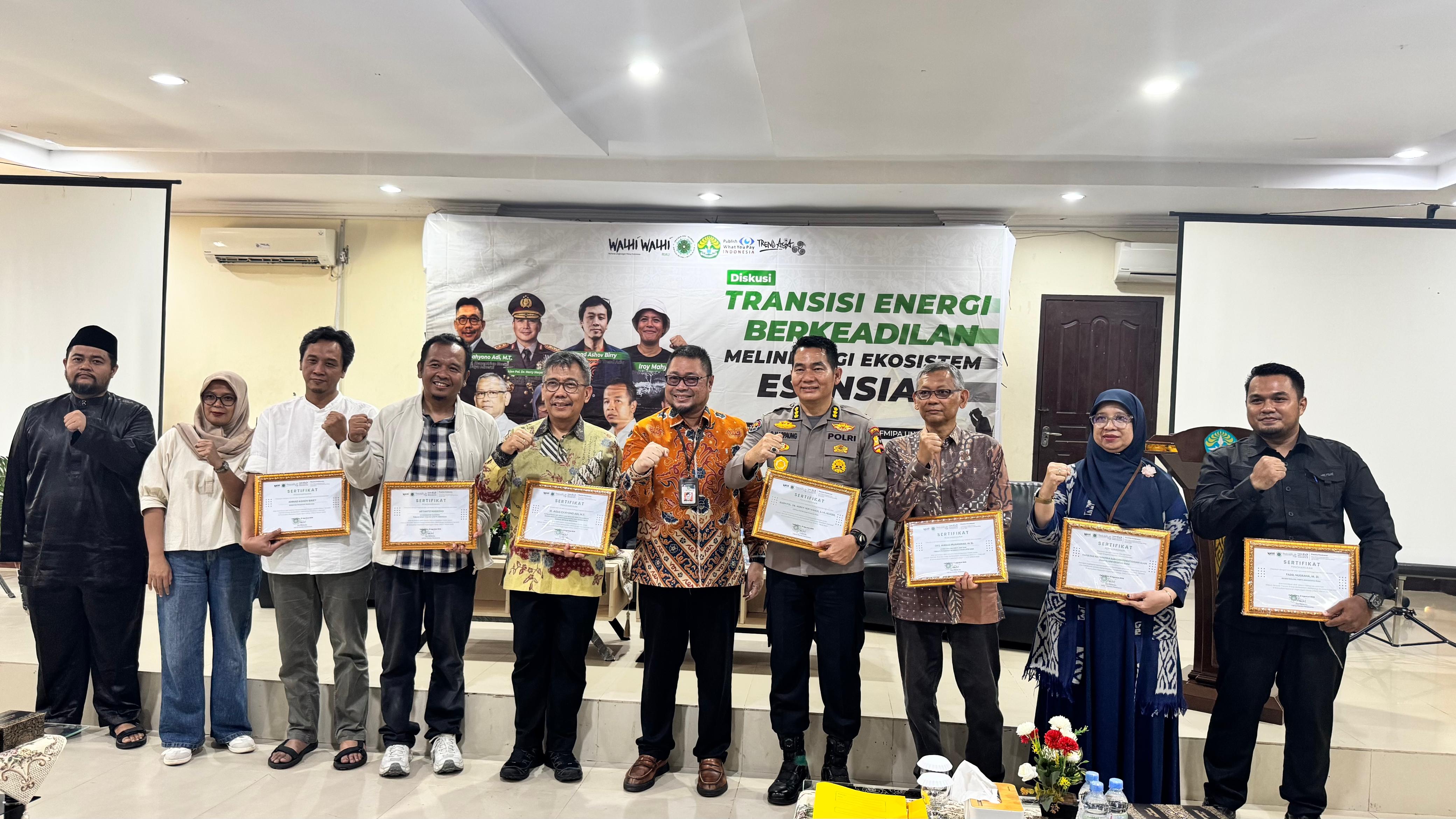 FMIPA UNRI Gelar Diskusi "Transisi Energi Berkeadilan": Melindungi Ekosistem Esensial, Menjaga Masa Depan