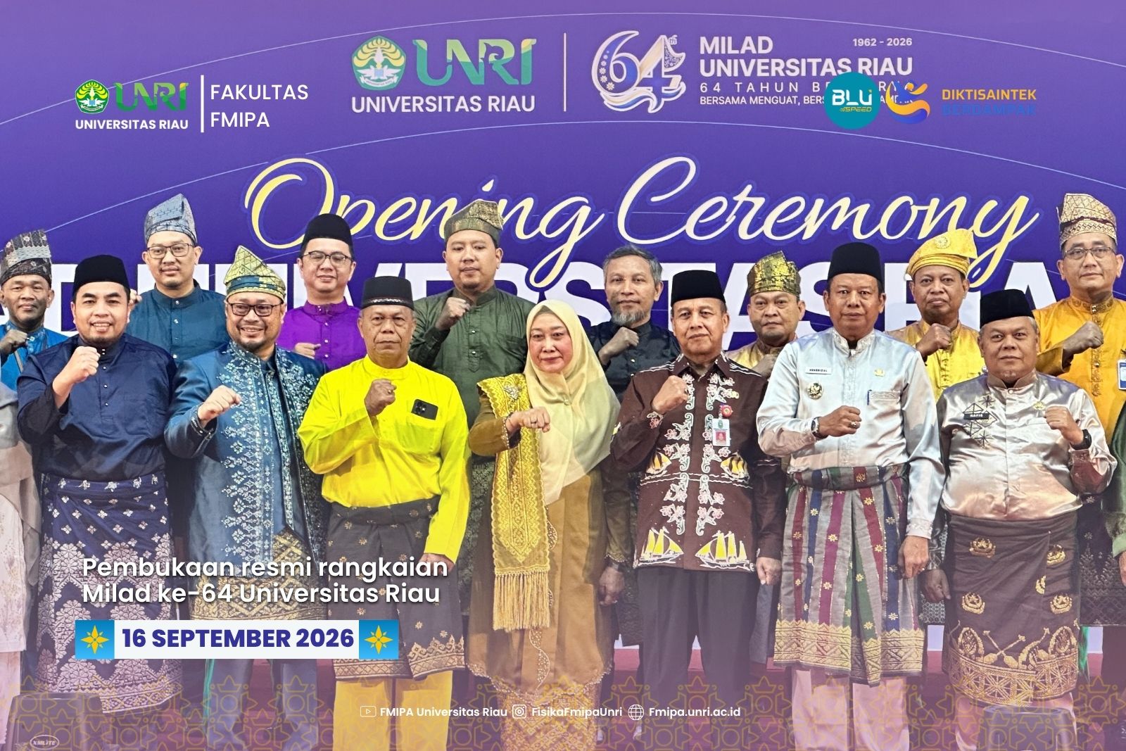 Pembukaan Resmi Rangkaian Milad Ke-64 Universitas Riau