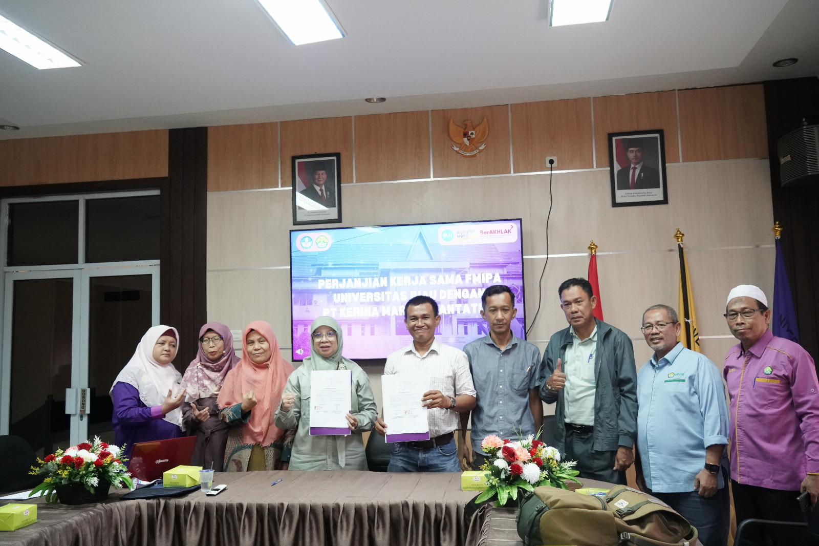 Perjanjian Kerja Sama FMIPA UNRI dengan PT. KERINA MARGA PLANTATION