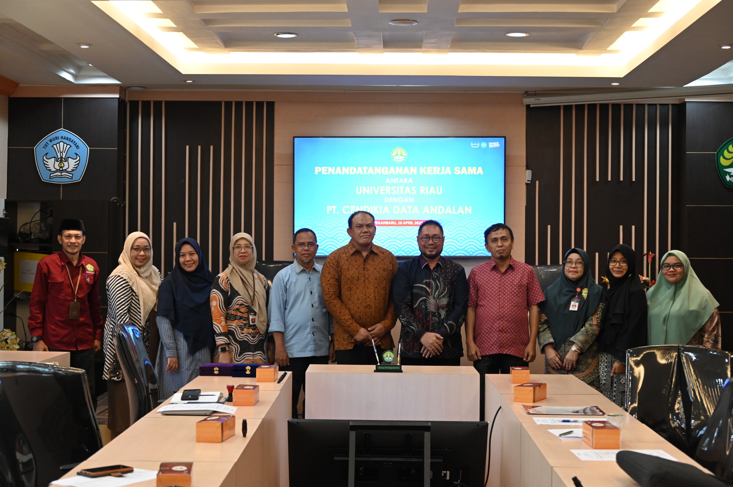 Penandatanganan Kerjasama UNRI dan PT. Cendikia Data Andalan