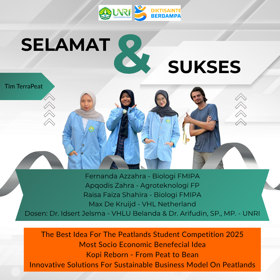 Tim TerraPeat Memenangkan The Best Idea For The Peatlands Student Competition 2025