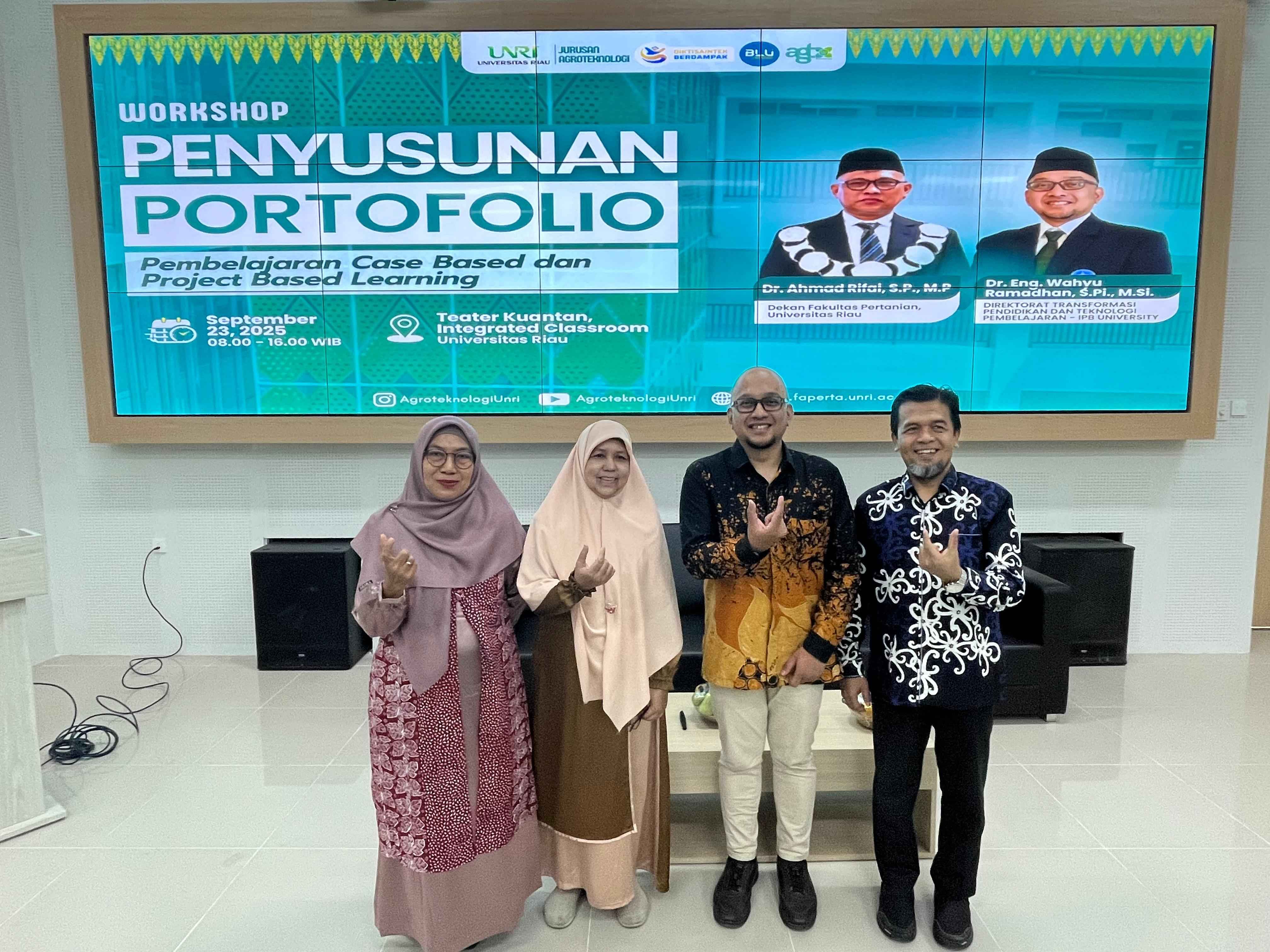 FP UNRI adakan Workshop Penyusunan Portofolio dengan Tema CBL dan PjBL