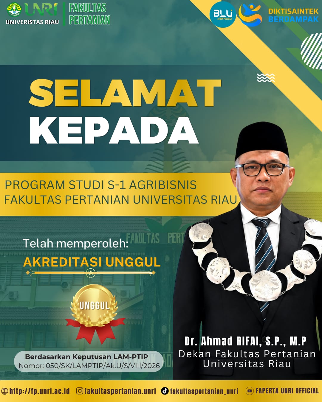 Selamat dan Sukses Program Studi Agribisnis