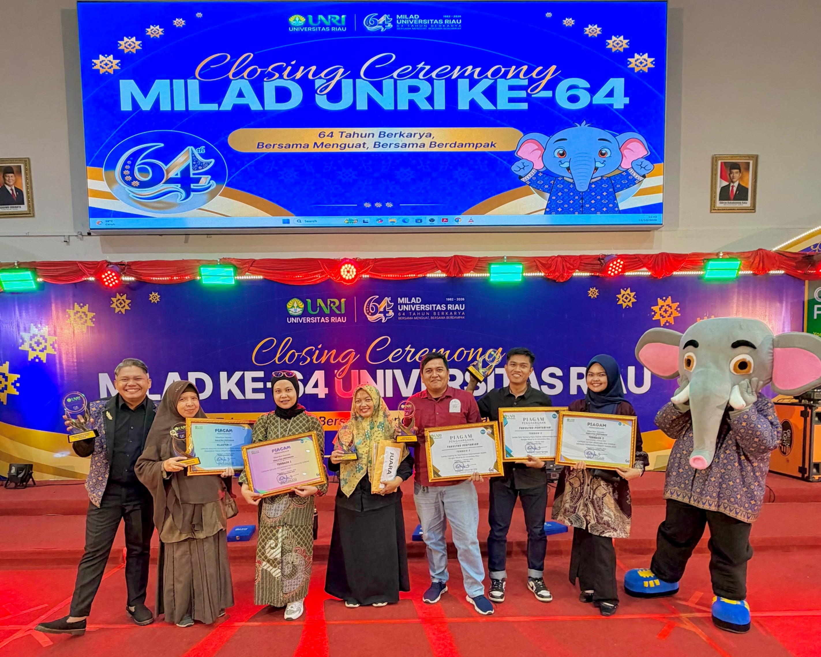 "12 Warna, 1 Identitas": Semarak Puncak Milad ke-64 UNRI pada Closing Ceremony.