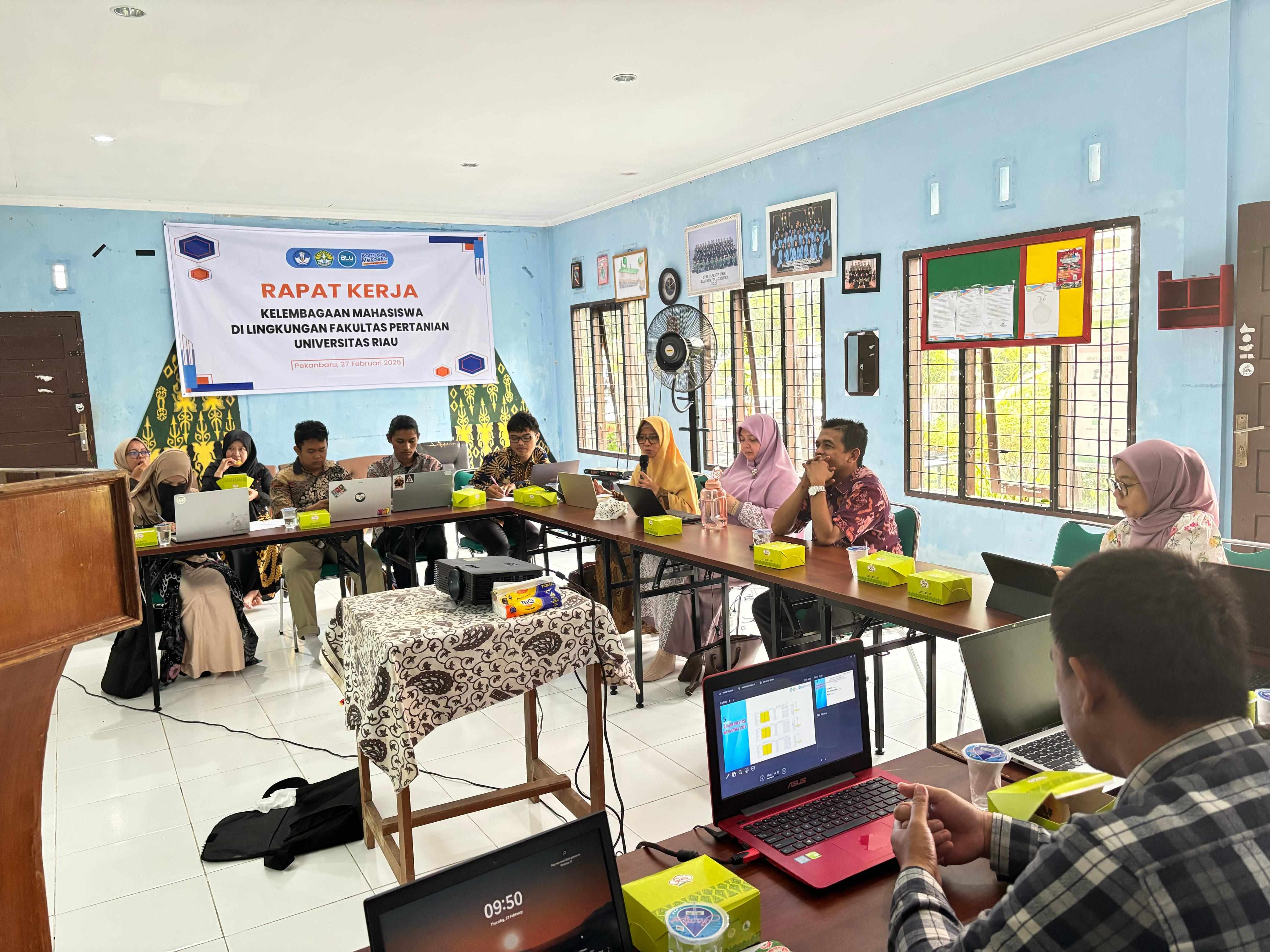 Rapat Kerja Kelembagaan Mahasiswa Fakultas Pertanian UNRI Tahun 2025