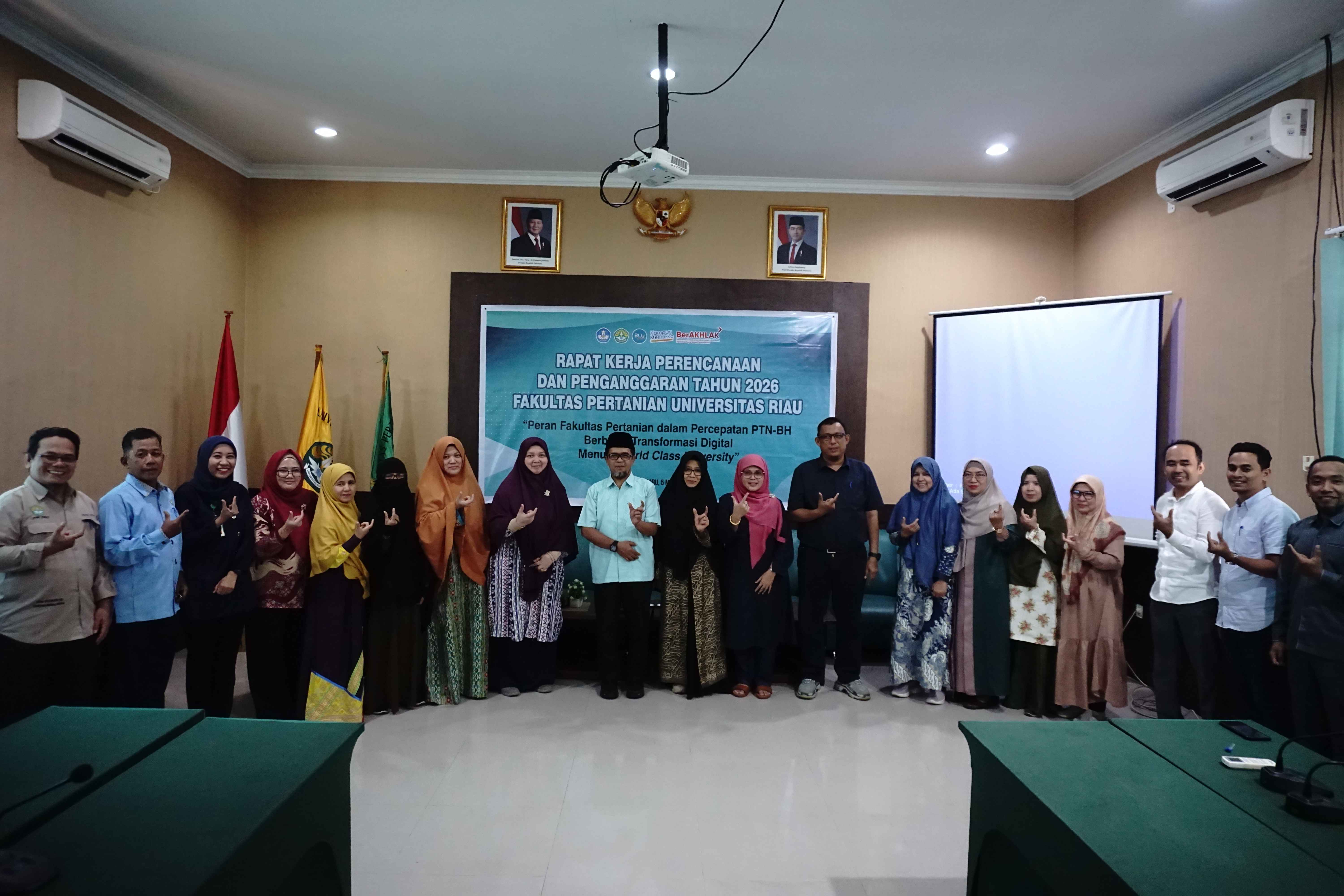 Fakultas Pertanian Universitas Riau Gelar Rapat Kerja Penganggaran Tahun 2026