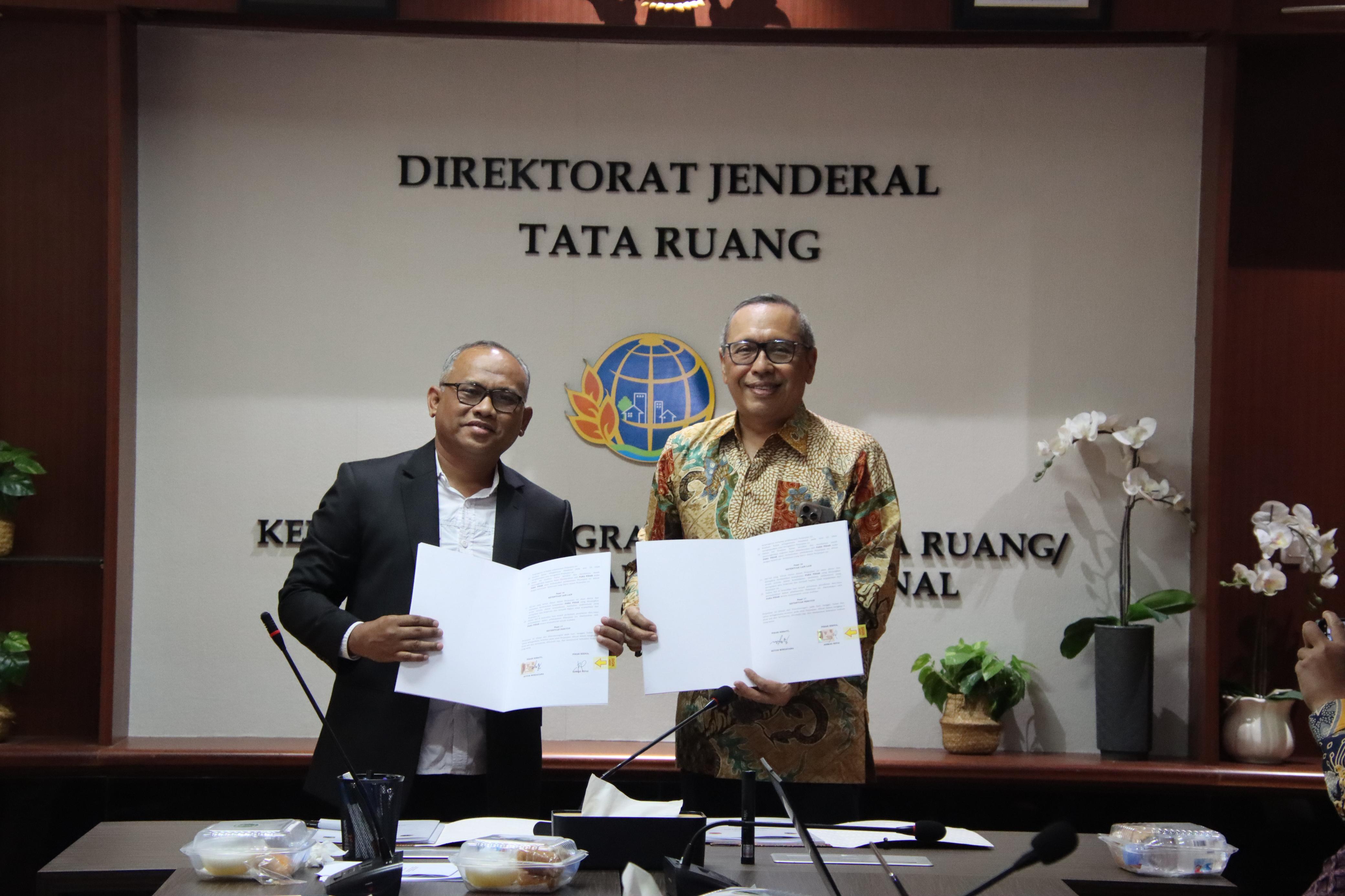 Teken kerjasama Pengembangan Ekonomi Hijau di KSN HL Bukit Batabuh bersama Ditjen Tata Ruang ATR/BPN