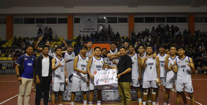 UNRI Raih Juara Satu Civhoria Invitation Basketball se-Sumatera 2024