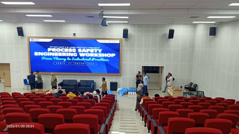 Dekan Beserta Sivitas Akademika Fakultas Teknik UNRI Dukung Suksesnya Process Safety Engineering Workshop