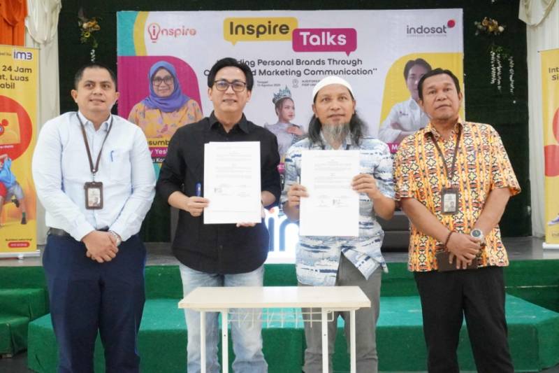 FISIP UNRI and Indosat Ooredoo Hutchison Officially Collaborate Through the “Inspire Talks” Event on Personal Branding and Marketing Communication