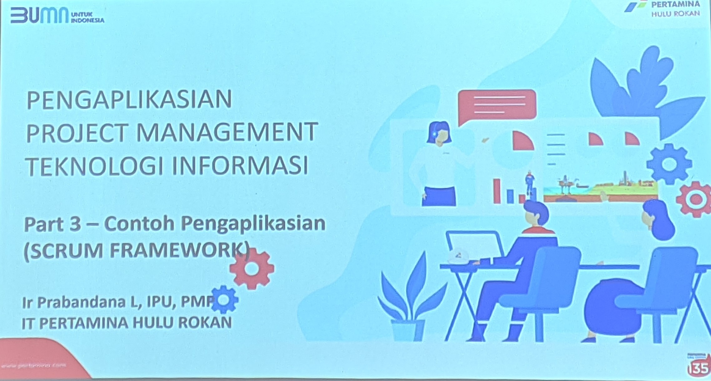 Jurusan Ilmu Komputer FMIPA Universitas Riau Tingkatkan Pemahaman Mahasiswa tentang Metode SCRUM melalui Kuliah Tamu Pertamina Hulu Rokan
