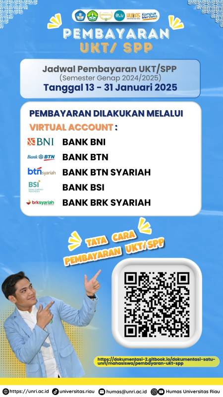 Pengumuman Pembayaran UKT/SPP semester genap 2024/2025