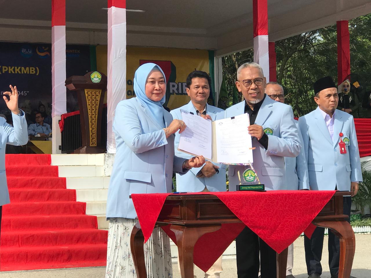 Pembukaan Acara Pengenalan Kehidupan Kampus bagi Mahasiswa Baru (PKKMB) Universitas Riau Tahun 2025