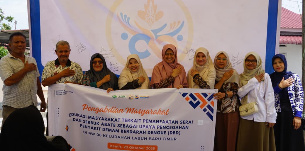 Edukasi Tanaman Herbal, FKp UNRI Ajak Warga Wujudkan Lingkungan Zero DBD