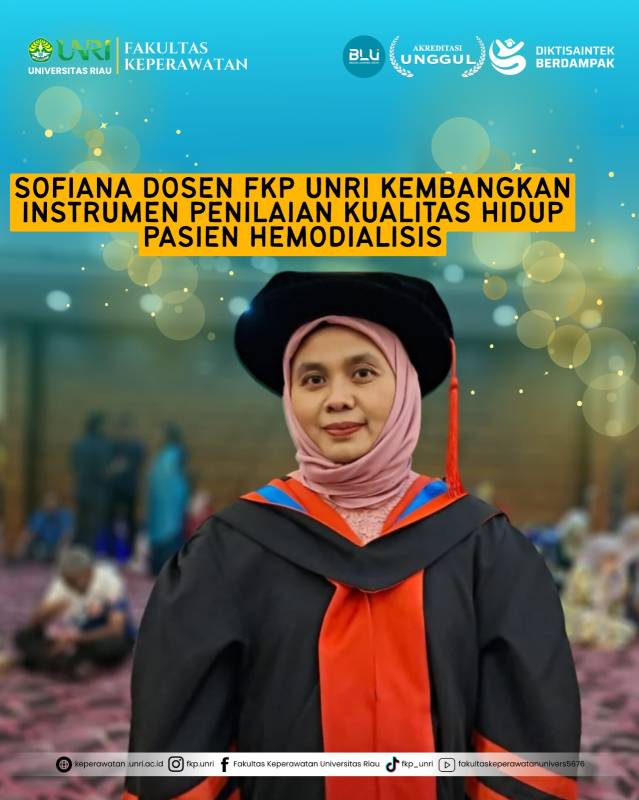 Dosen FKp UNRI Kembangkan Instrumen Penilaian Kualitas Hidup Pasien Hemodialisis