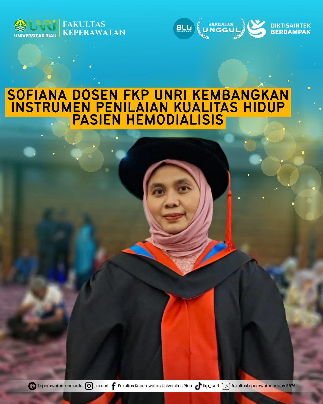 Dosen FKp UNRI Kembangkan Instrumen Penilaian Kualitas Hidup Pasien Hemodialisis