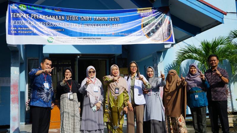 Rektor UNRI Tinjau Langsung Pelaksanaan UTBK-SNBT 2026 di Fakultas Keperawatan