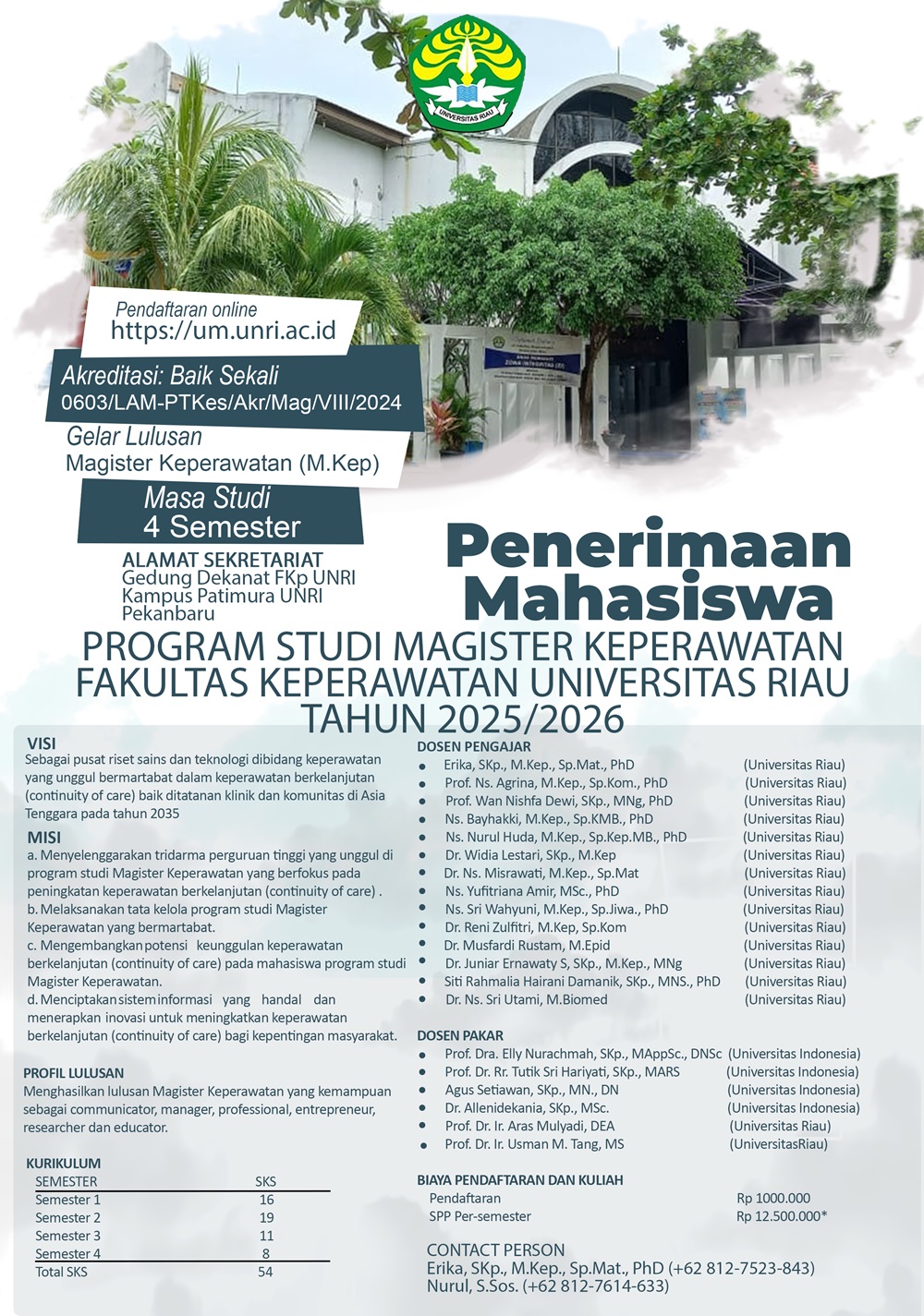 Brosur Digital tentang Magister (S2) Fakultas Keperawatan Universitas Riau