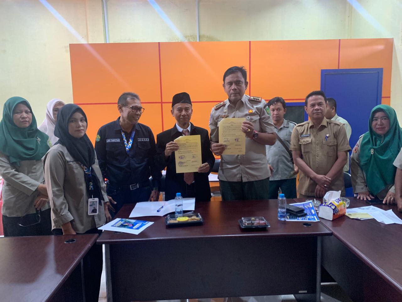 Penandatanganan Implementation Arrangement Prodi Manajemen Bencana dengan BPBD  Kabupaten Rokan Hilir