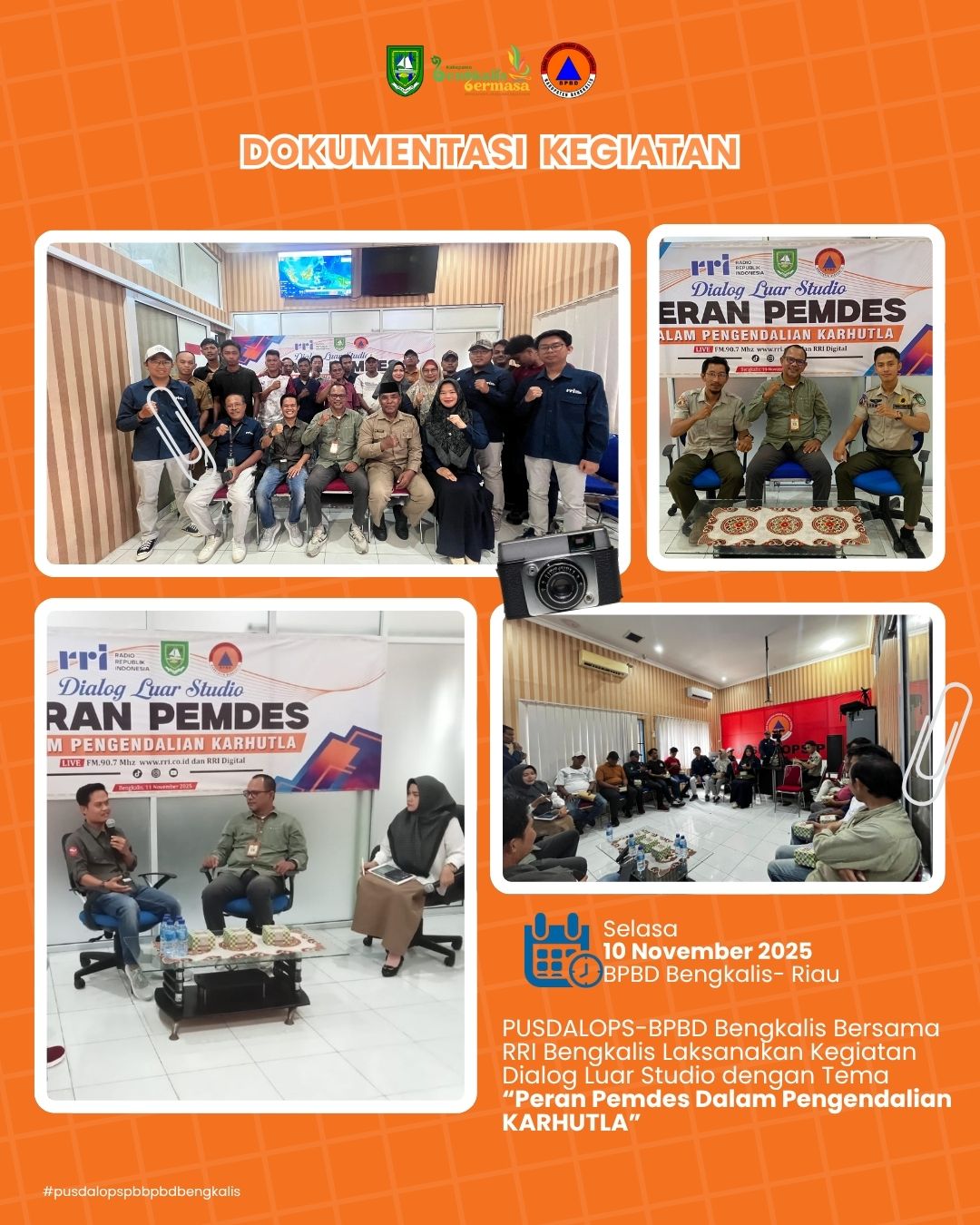 Mahasiswa Program Studi Magister Manajemen Bencana Program Pascasarjana Universitas Riau Jadi Narasumber Dialog Karhutla di RRI Bengkalis
