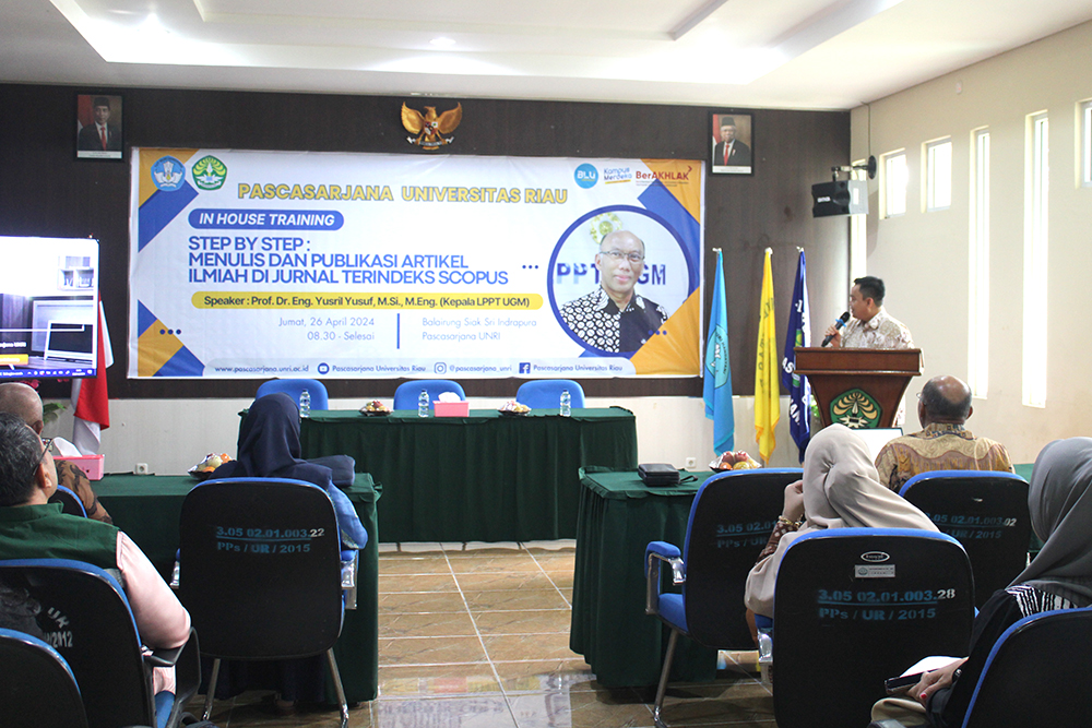 Meningkatkan Kualitas Publikasi Artikel Ilmiah yang Terindeks Scopus Pascasarjana UNRI mengadakan In House Training