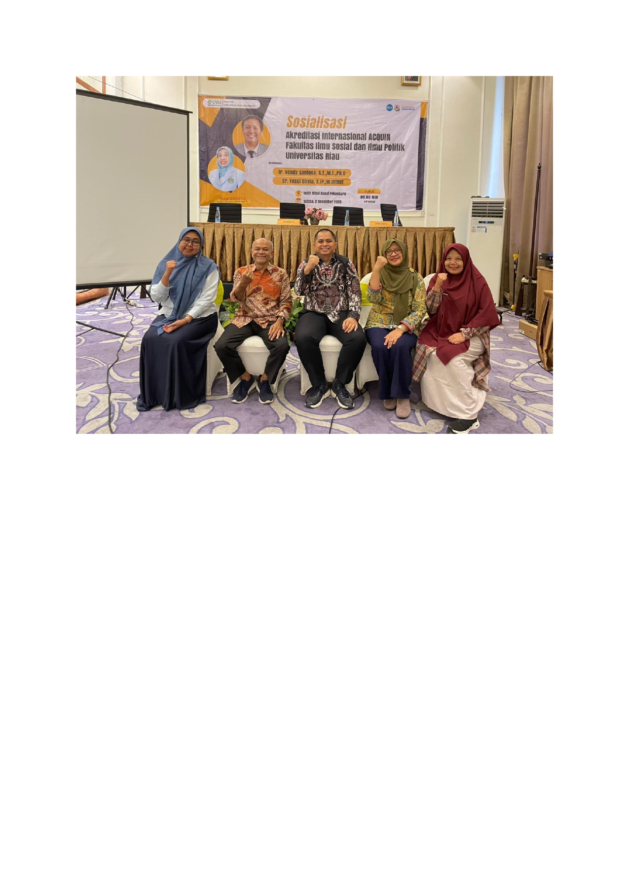The Faculty of Social and Political Sciences, Universitas Riau, Organizes Socialization on ACQUIN International Accreditation