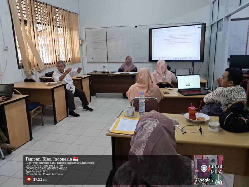 Pembuatan SOP Program Studi S2 Matematika, FMIPA, Universitas Riau