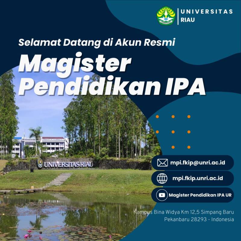 Selamat Datang di Website S2 Pendidikan IPA UNRI
