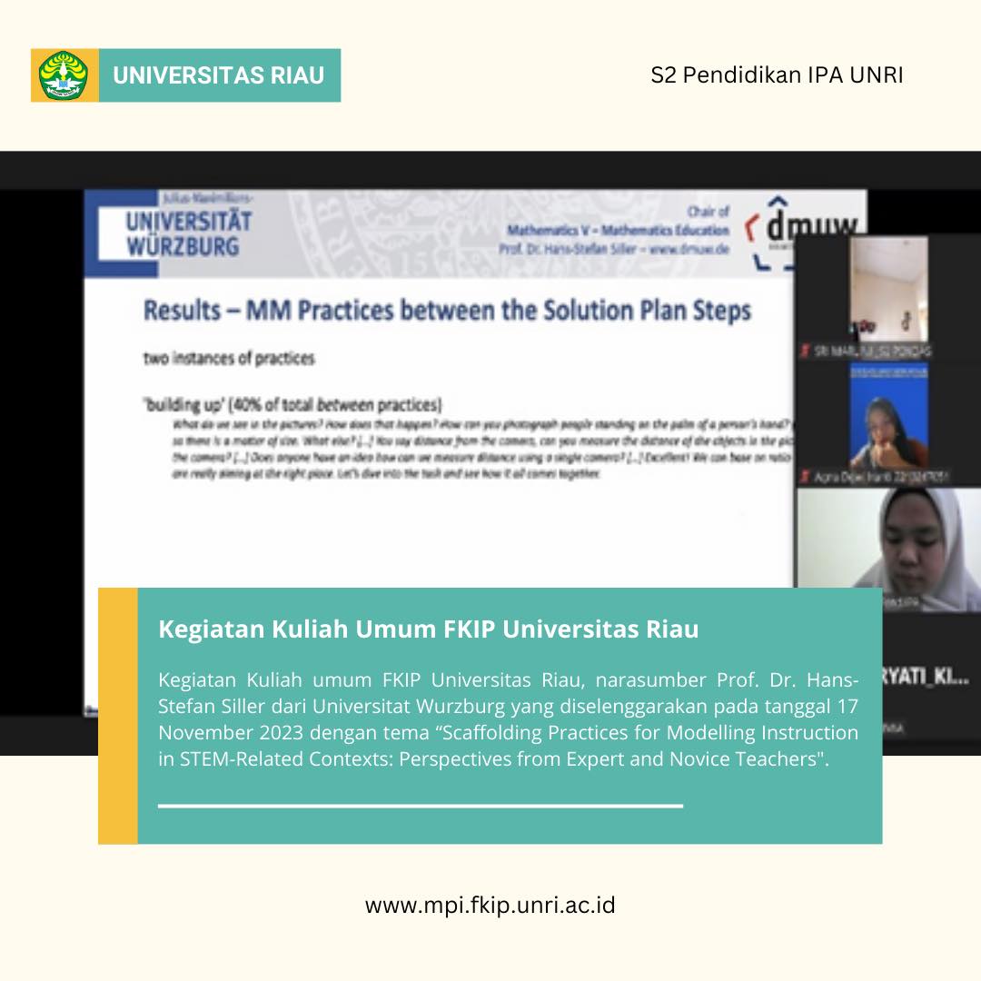 Kegiatan Kuliah Umum FKIP Universitas Riau