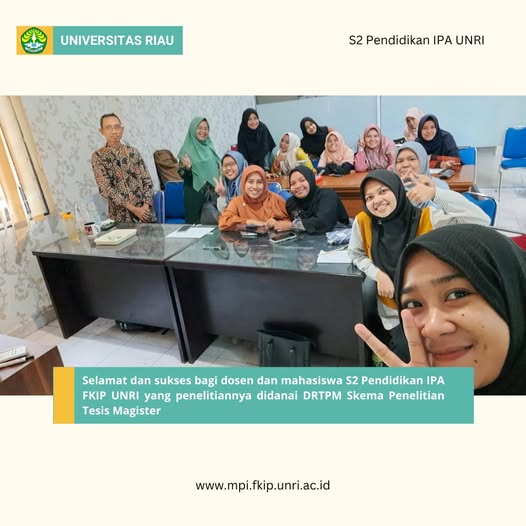 Alhamdulillah S2 Pendidikan IPA mendapatkan DRTPM