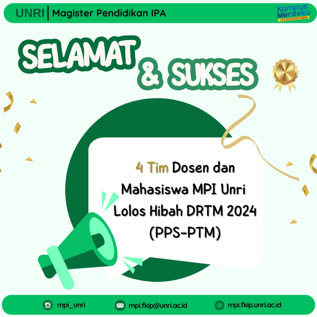 Selamat dan Sukses 3 Tim MPI LOLOS Hibah DRTPM 2024