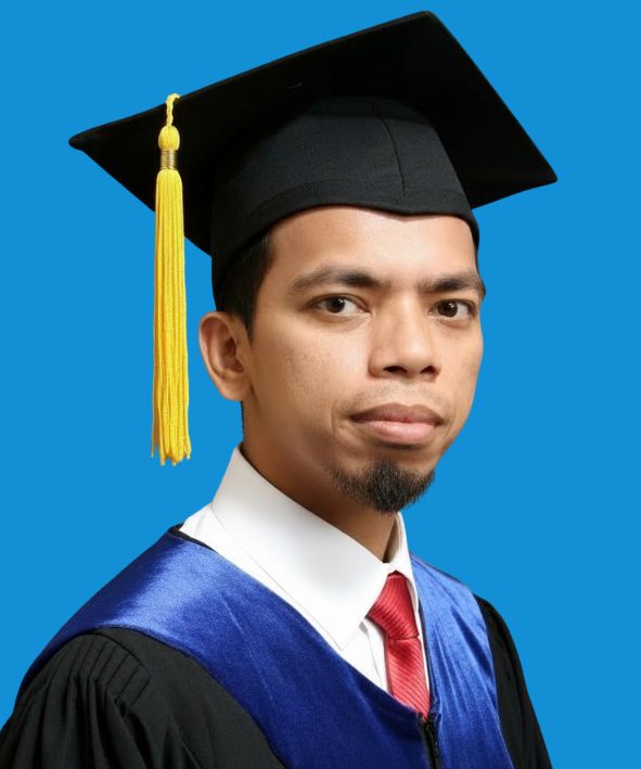 Portrait of the director in academic regalia