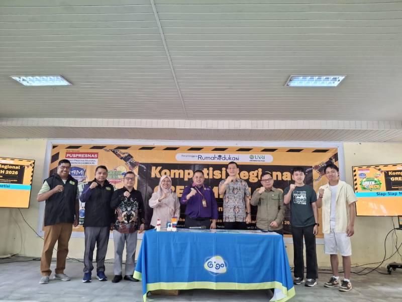 Kompetisi Regional Greenmech 2026 Regional Riau Bersama Rumah Edukasi Digelar di Kampus UNRI Rumba