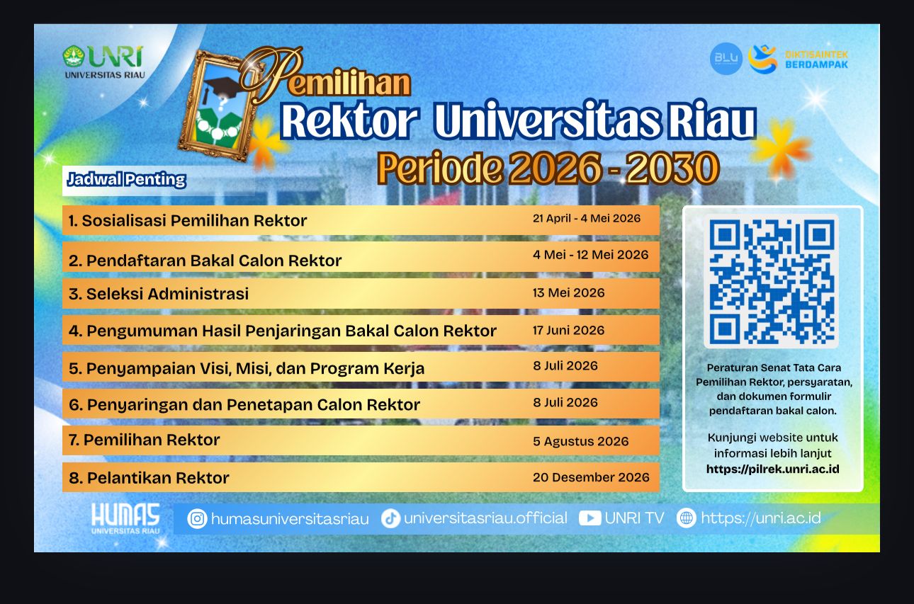 Banner Pemilihan Rektor Universitas Riau