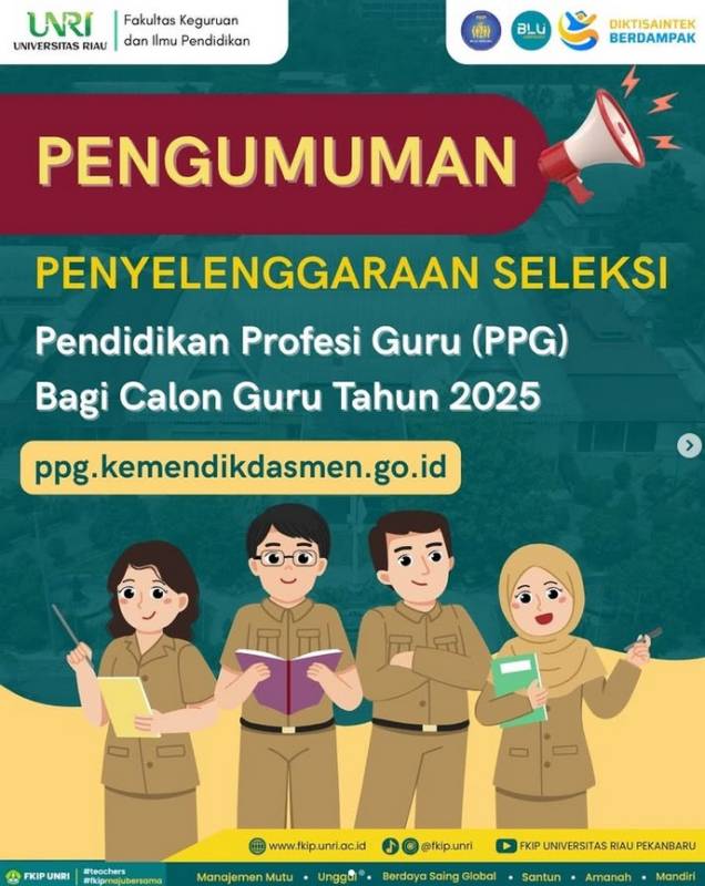 PENGUMUMAN PEMBUKAAN PPG CALON GURU 2025