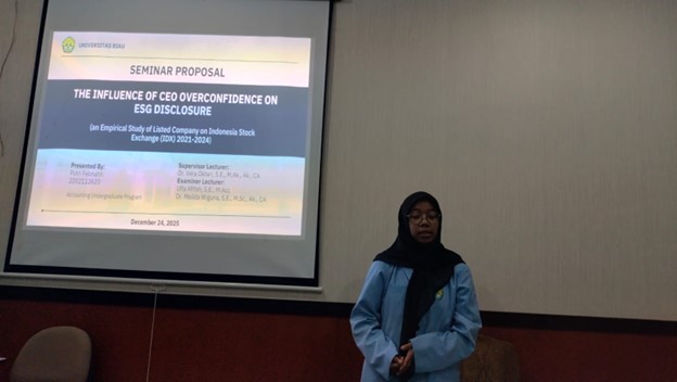 Program Studi S1 Akuntansi Selenggarakan Seminar Proposal Mahasiswa