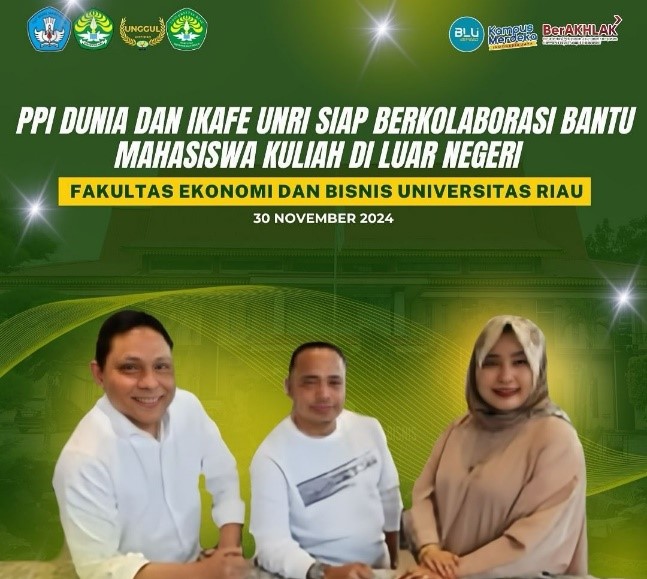 PPI Dunia dan IKAFE UNRI Siap Berkolaborasi Bantu Mahasiswa Kuliah di Luar Negeri