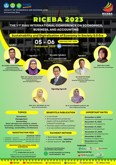 The 1st Riau International Conference for Economics, Business, and Accounting (RICEBA, 2023)