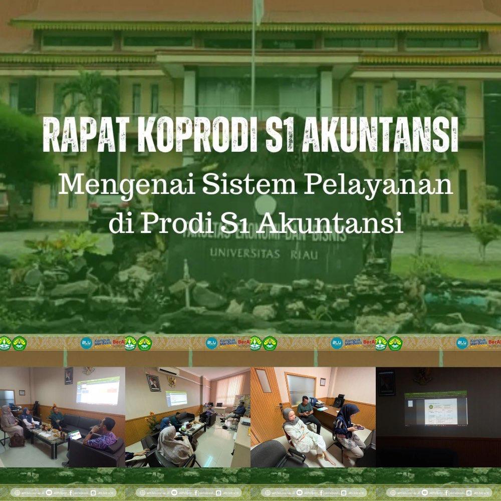 Rapat Koordinator Prodi S1 Akuntansi tentang "Sistem Pelayanan di Prodi S1 Akuntansi"