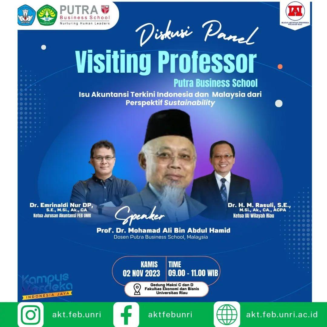Diskusi Panel Visiting Professor