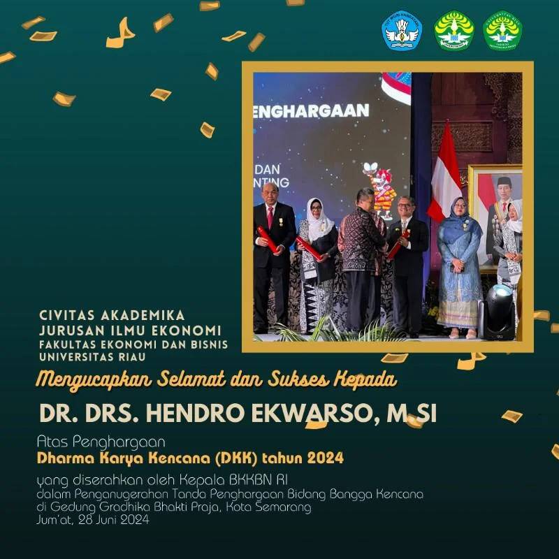 DR. DRS. HENDRO EKWARSO, M.SI. RAIH PENGHARGAAN DHARMA KARYA KENCANA (DKK) TAHUN 2024